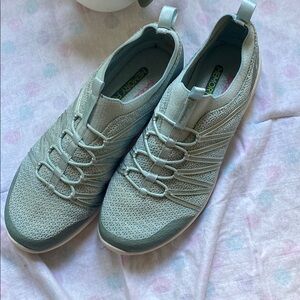 Skechers Gray Sneakers Lightweight Knit Design